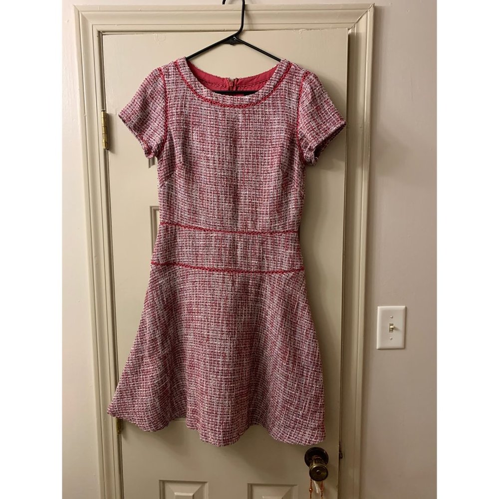 Pink and White Tweed BANANA REPUBLIC Dress